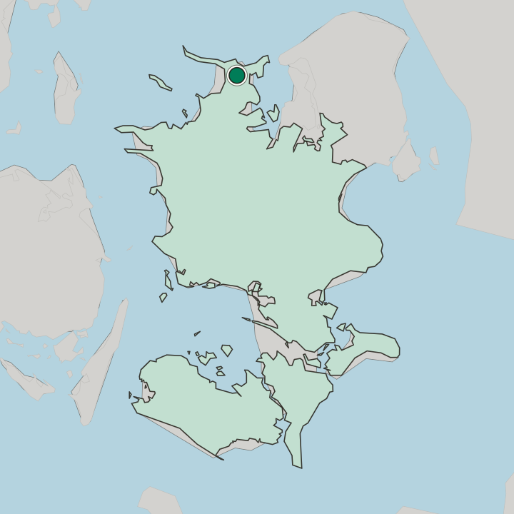 Map showing Højby — In Region Sjælland