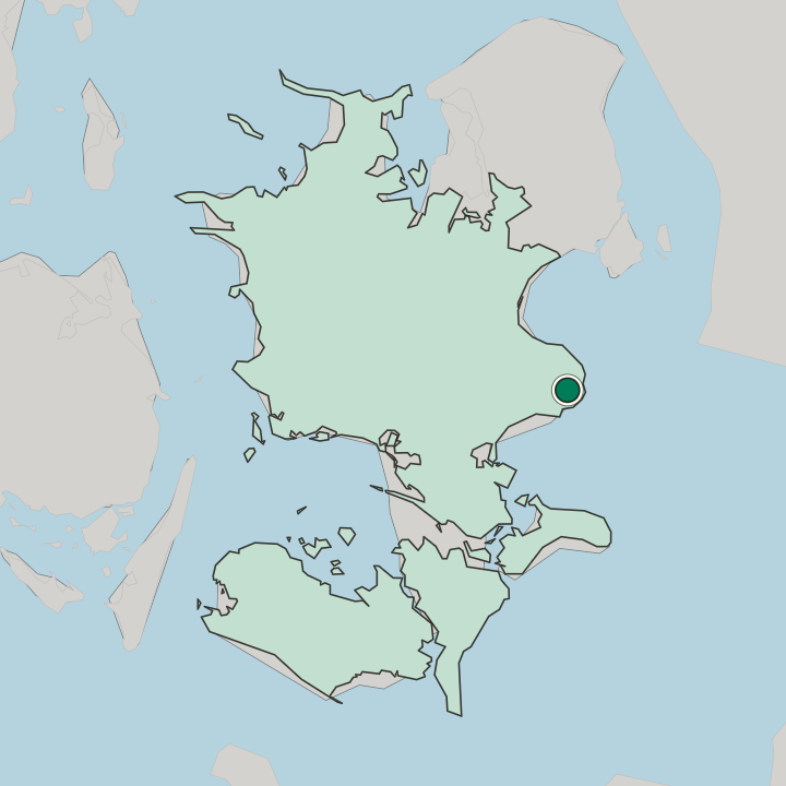 Map showing Store Heddinge — In Region Sjælland