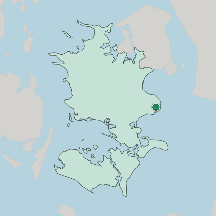 Map showing Store Heddinge — In Region Zealand