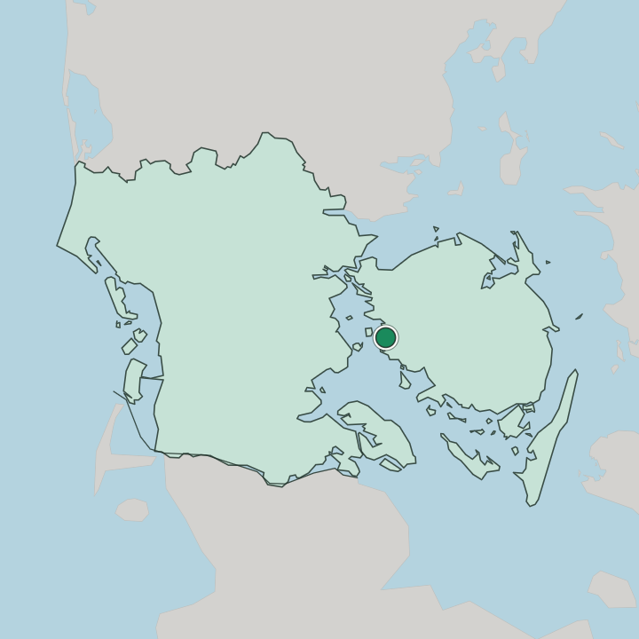 Map showing Assens — In Southern Denmark