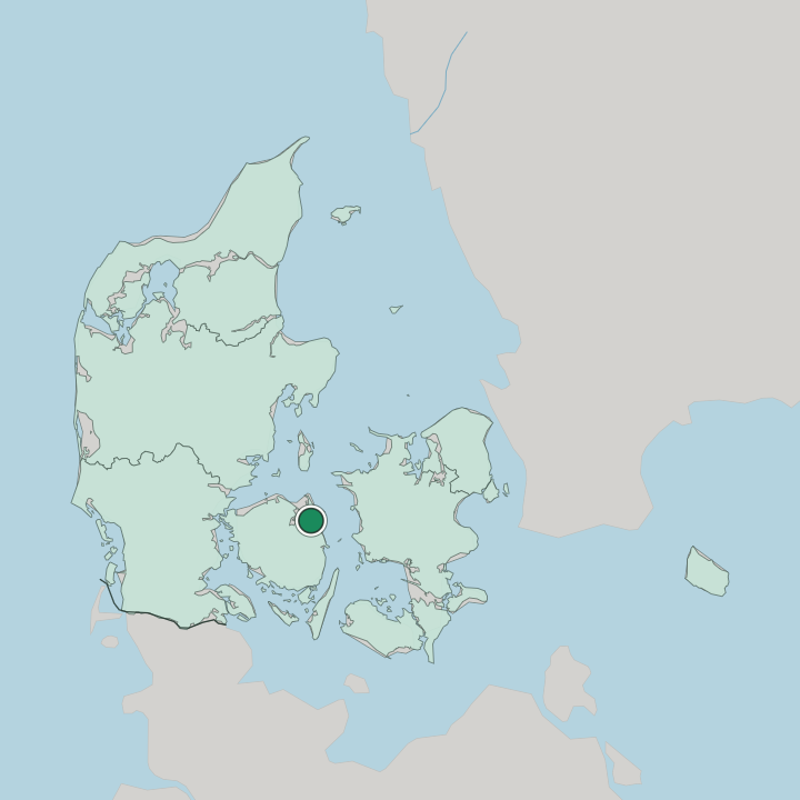 Map showing Kerteminde — In Denmark