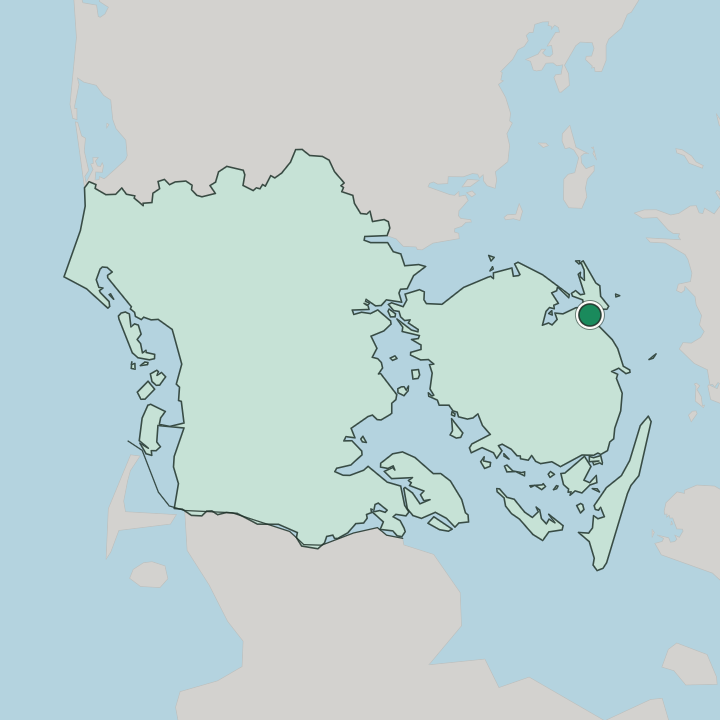 Map showing Kerteminde — In Southern Denmark