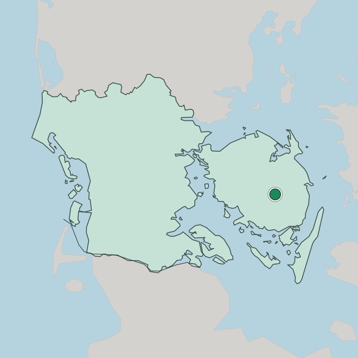 Map showing Ringe — In Southern Denmark