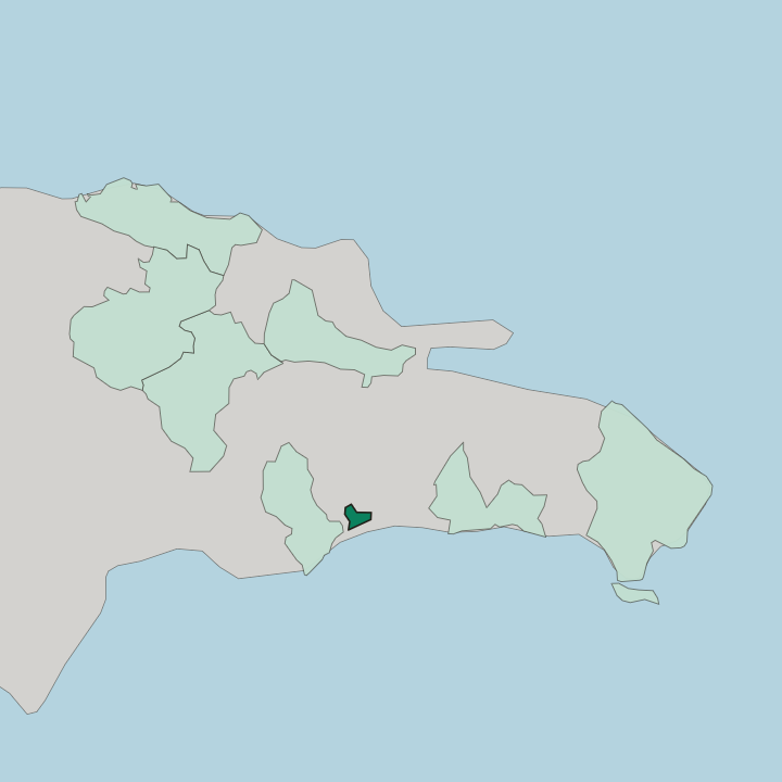 Map showing Distrito Nacional — In Dominican Republic