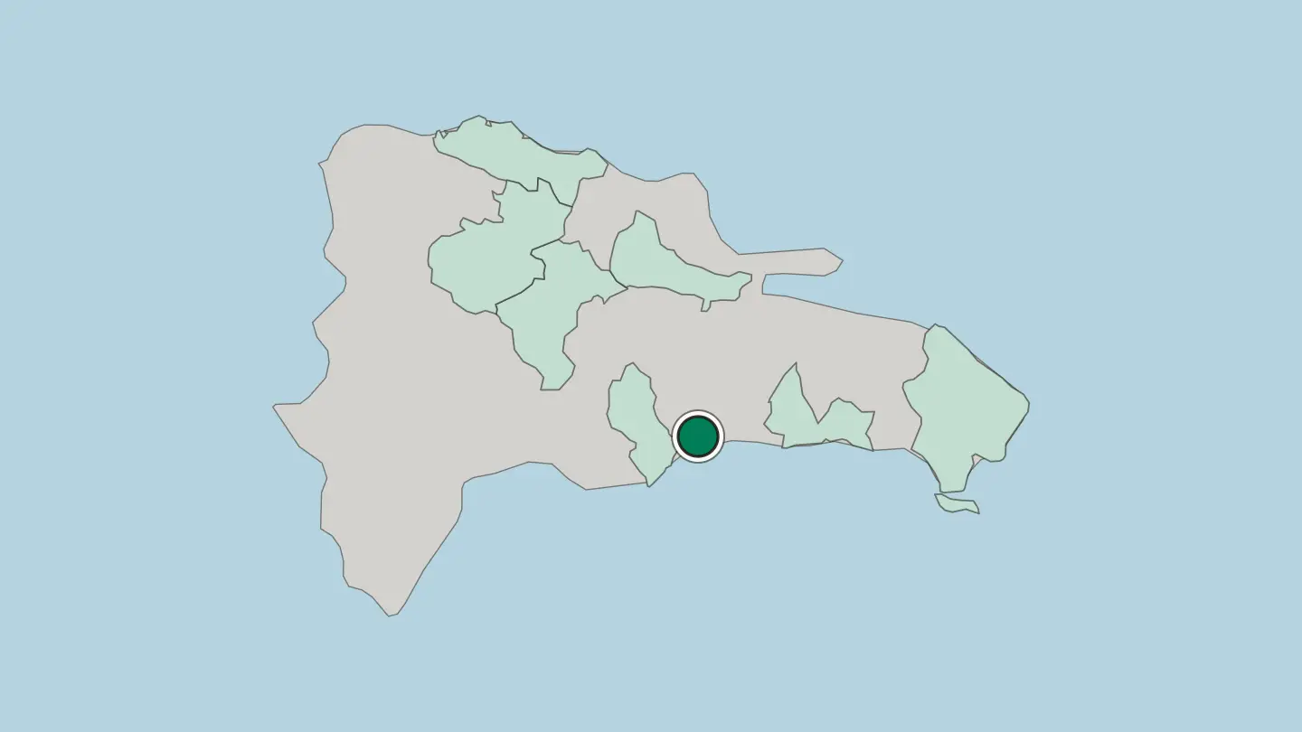 Map of Santo Domingo in Dominican Republic