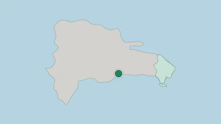 Map of Santo Domingo in Dominican Republic