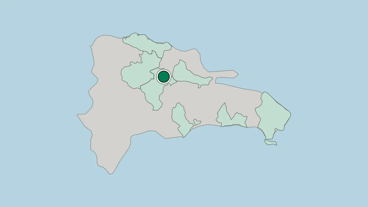 Map of La Vega in Dominican Republic