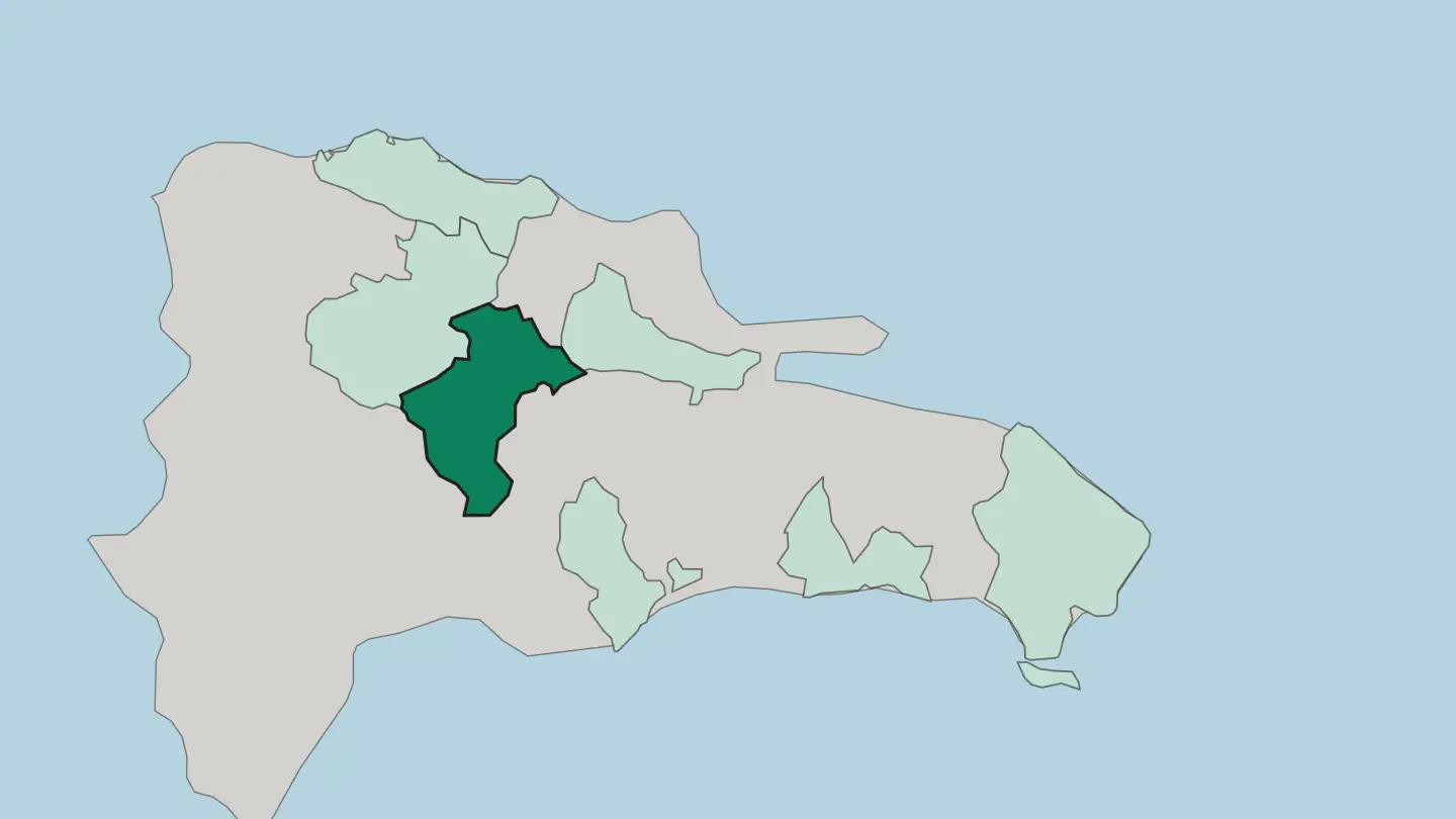 Map of La Vega in Dominican Republic