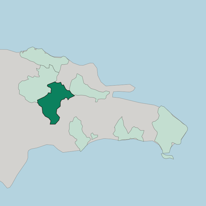 Map showing La Vega — In Dominican Republic