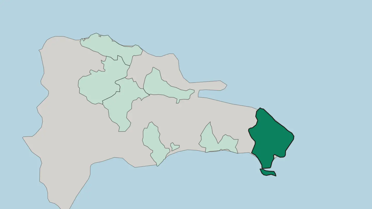 Map of Provincia de La Altagracia in Dominican Republic