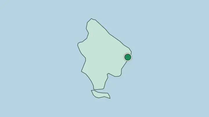 Map of Punta Cana in Dominican Republic