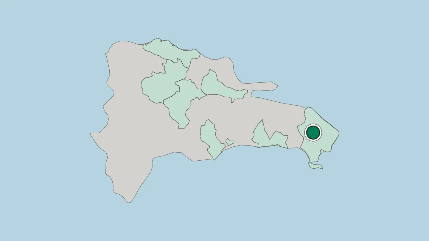 Map of Salvaleón de Higüey in Dominican Republic