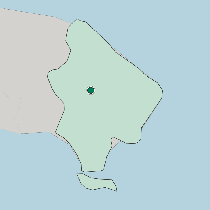 Map showing Salvaleón de Higüey — In Provincia de La Altagracia