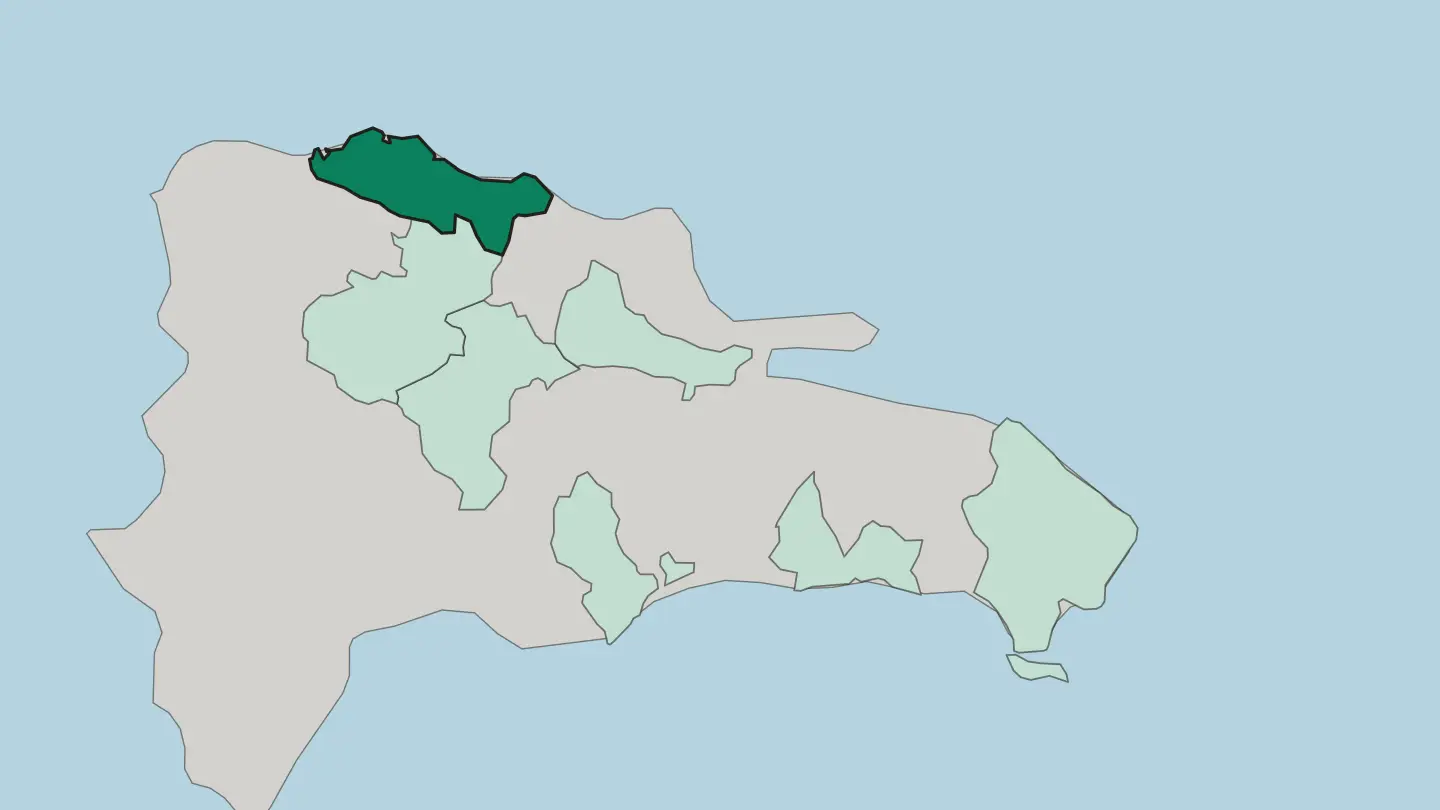 Map of Puerto Plata in Dominican Republic