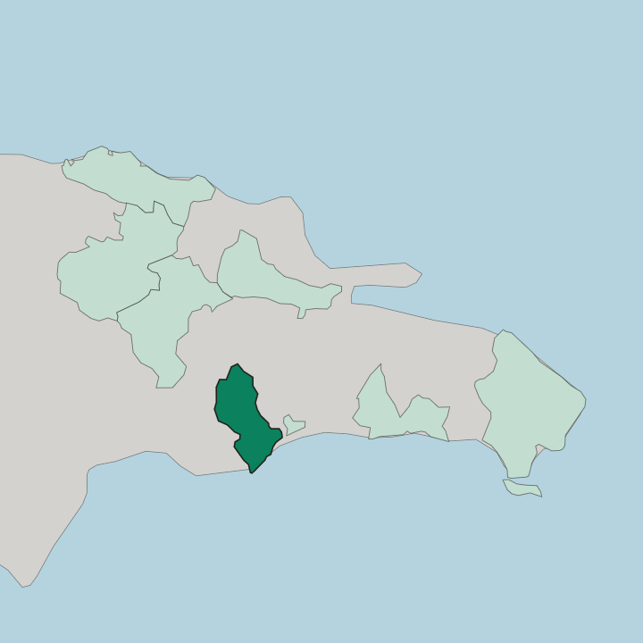 Map showing San Cristóbal — In Dominican Republic