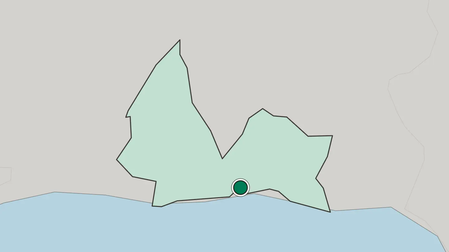 Map of San Pedro de Macorís in Dominican Republic