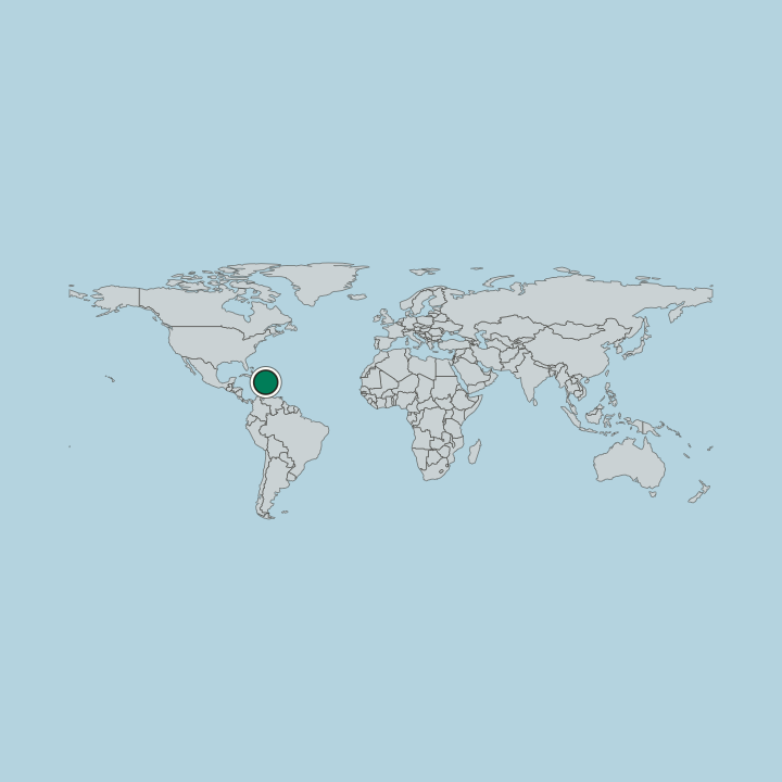 Map showing Dominican Republic — Worldwide