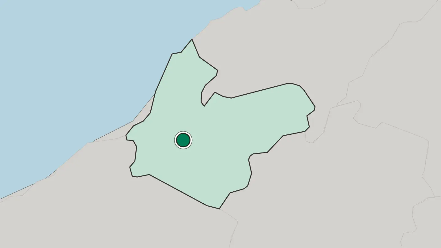 Map of Aïn Temouchent in Algeria