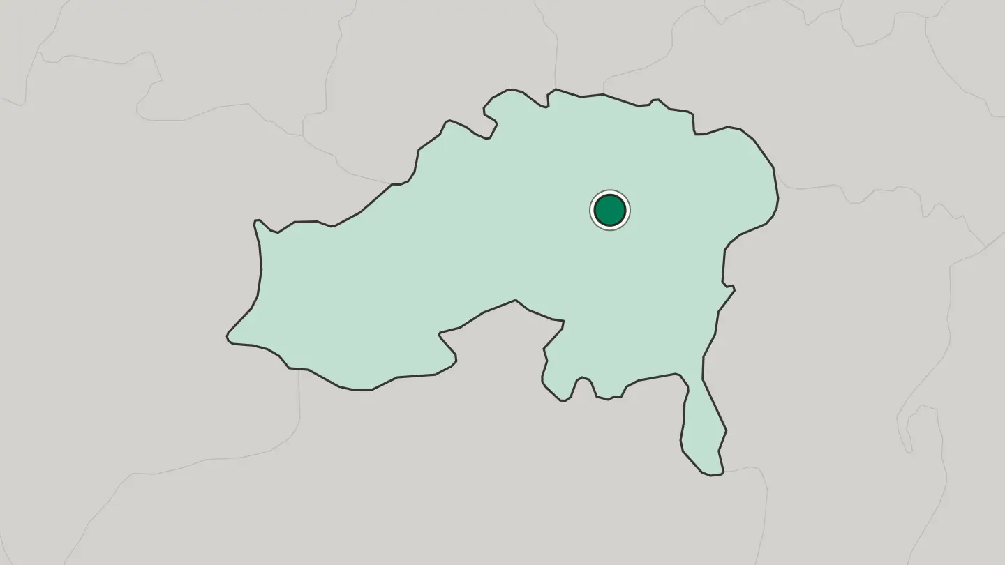 Map of Batna in Algeria
