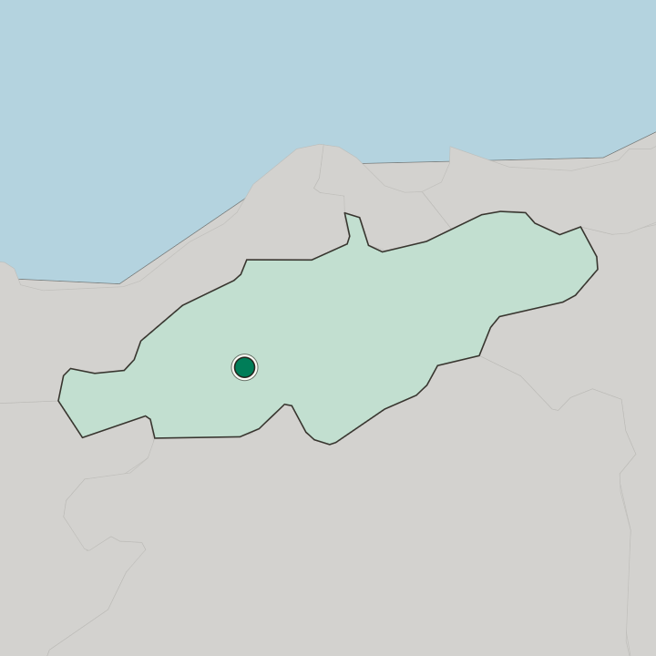 Map showing Blida — In Wilaya de Blida