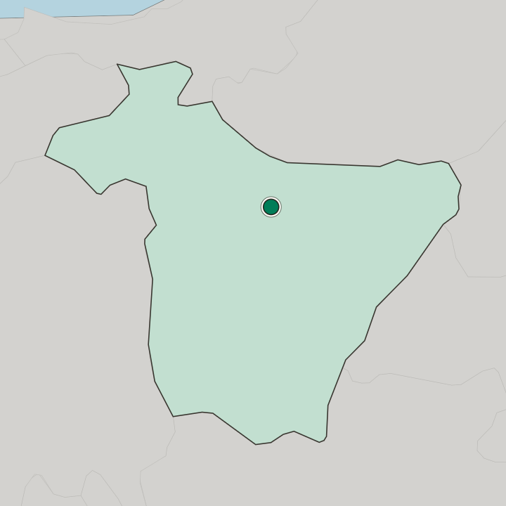 Map showing Bouïra — In Wilaya de Bouira
