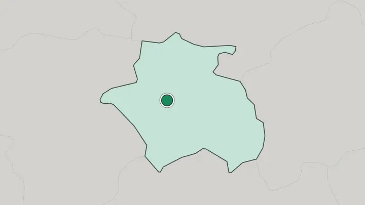 Map of Constantine in Algeria