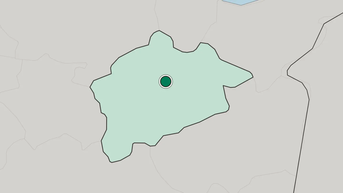 Map of Guelma in Algeria
