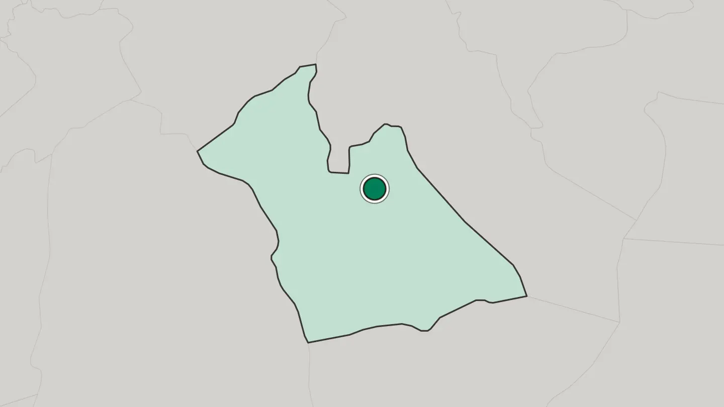 Map of Laghouat in Algeria