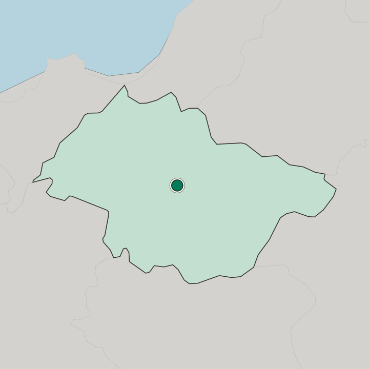 Map showing Mascara — In Wilaya de Mascara