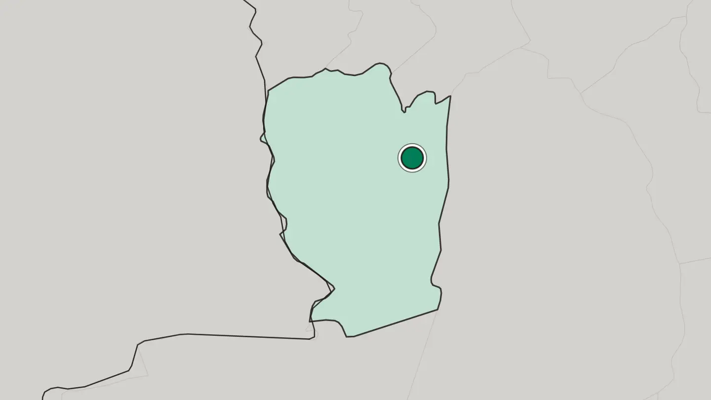 Map of Mecheria in Algeria