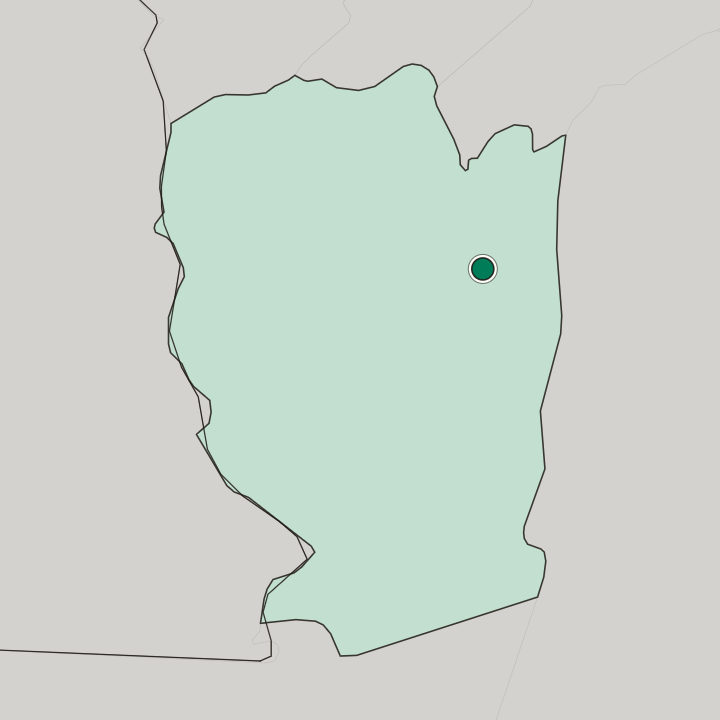 Map showing Mecheria — In Wilaya de Naama