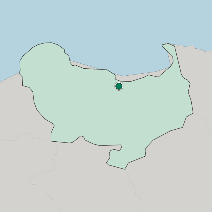 Map showing Skikda — In Wilaya de Skikda