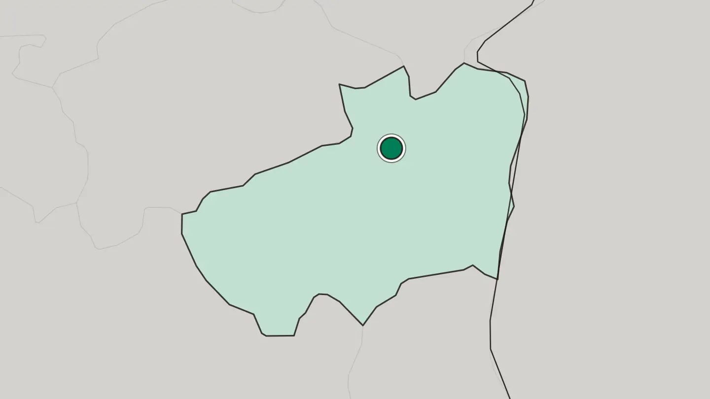 Map of Souk Ahras in Algeria