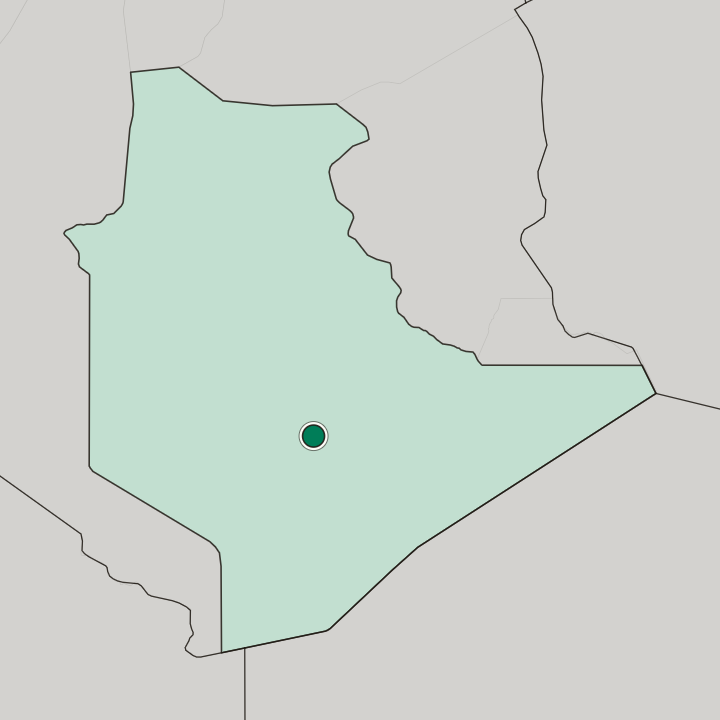 Map showing Tamanghasset — In Wilaya de Tamanrasset