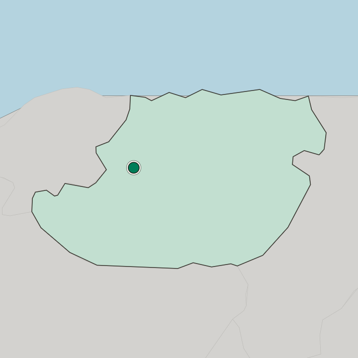 Map showing Tizi Ouzou — In Wilaya de Tizi Ouzou