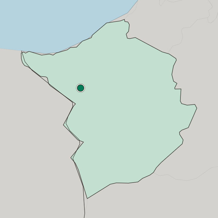 Map showing Maghnia — In Wilaya de Tlemcen