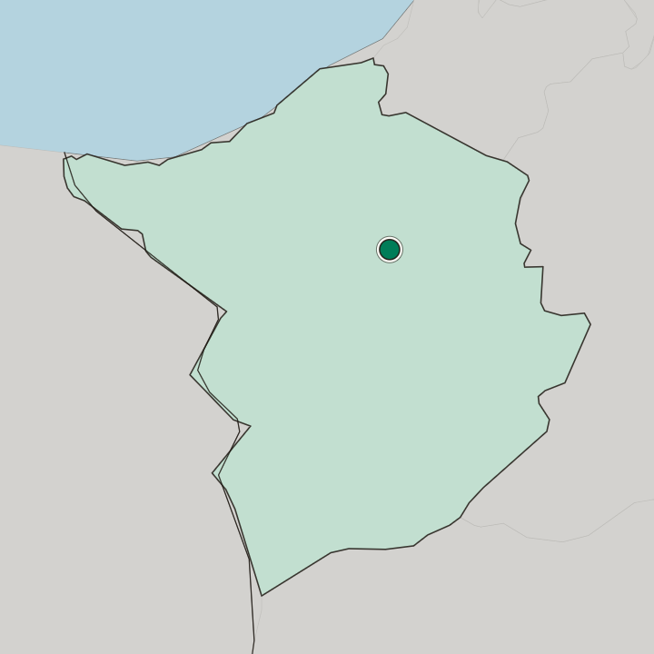 Map showing Tlemcen — In Wilaya de Tlemcen