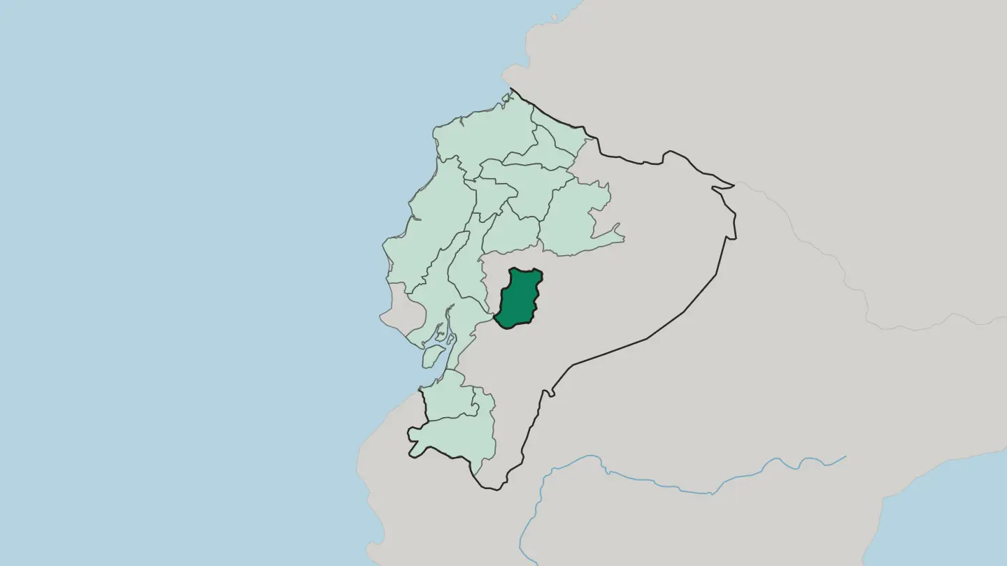 Map of Chimborazo in Ecuador