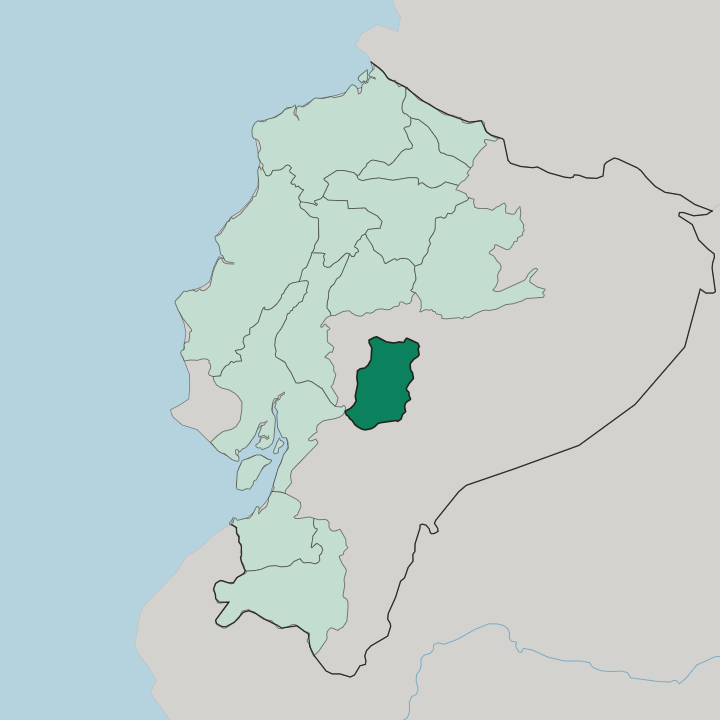 Map showing Chimborazo — In Ecuador