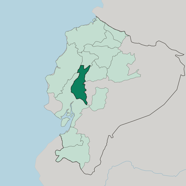 Map showing Provincia de Los Ríos — In Ecuador