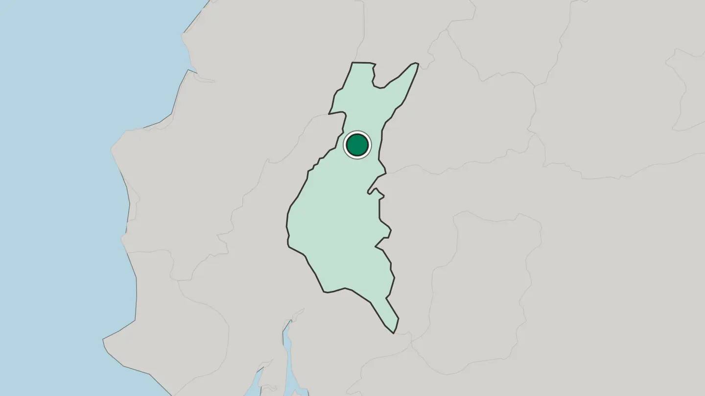 Map of Quevedo in Ecuador