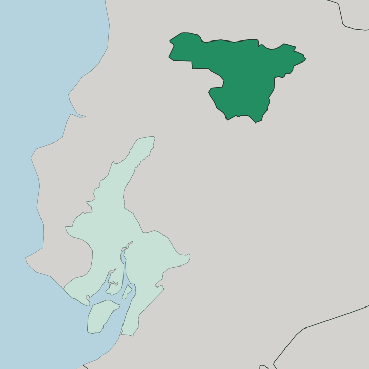 Map showing Provincia de Pichincha — In Ecuador