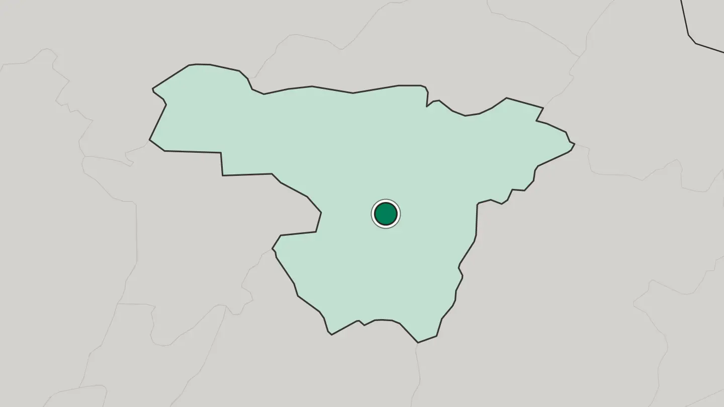 Map of Quito in Ecuador