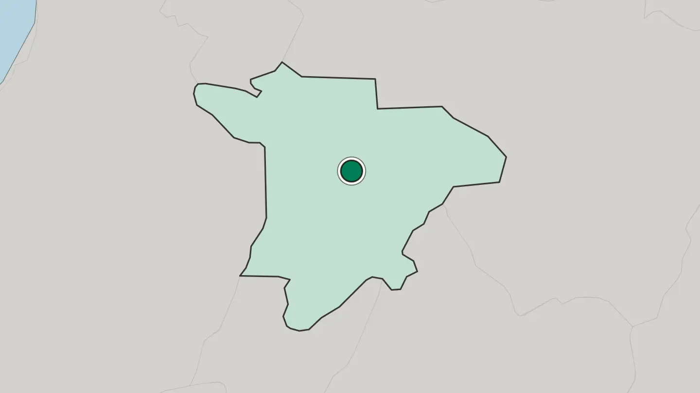 Map of Santo Domingo de los Colorados in Ecuador