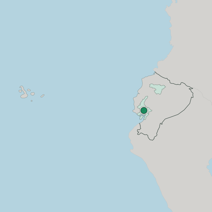 Map showing Guayaquil — In Ecuador