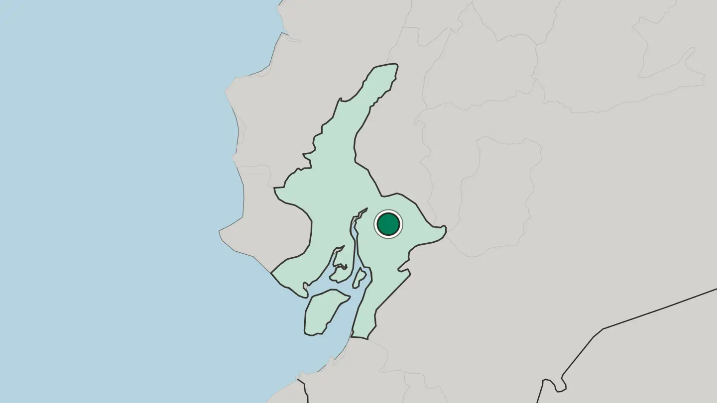 Map of Milagro in Ecuador