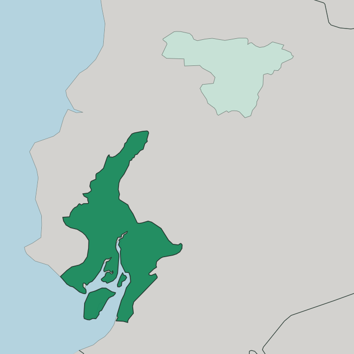 Map showing Provincia del Guayas — In Ecuador