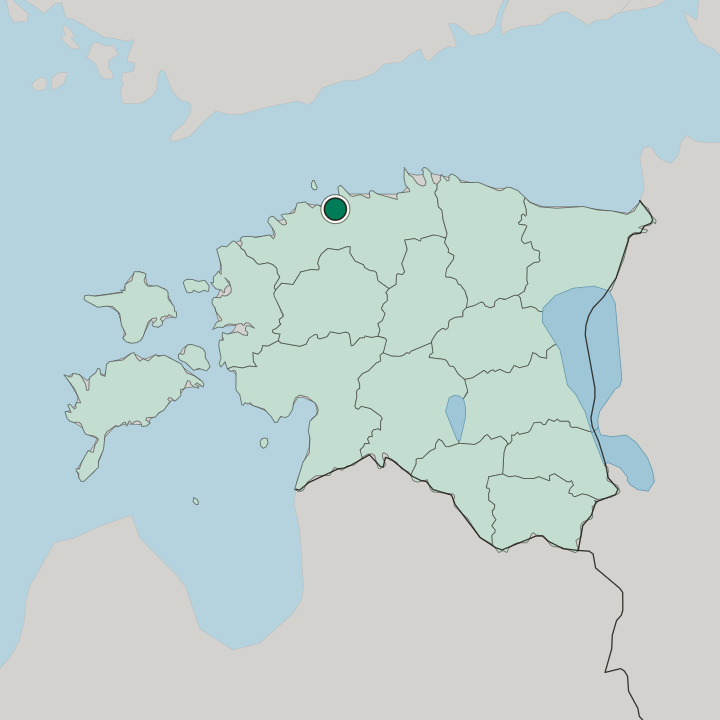 Map showing Kristiine — In Estonia