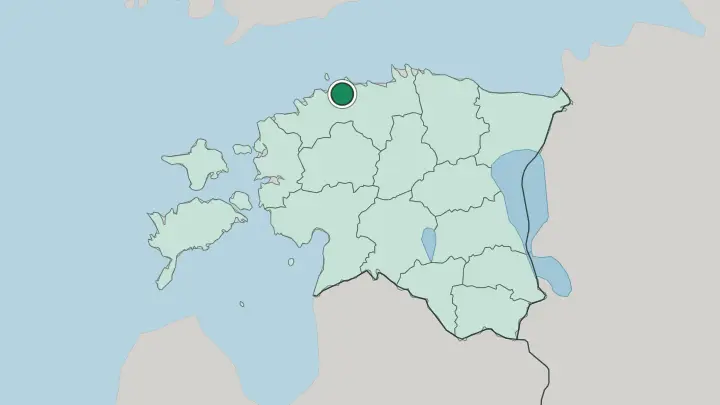 Map of Tallinn in Estonia