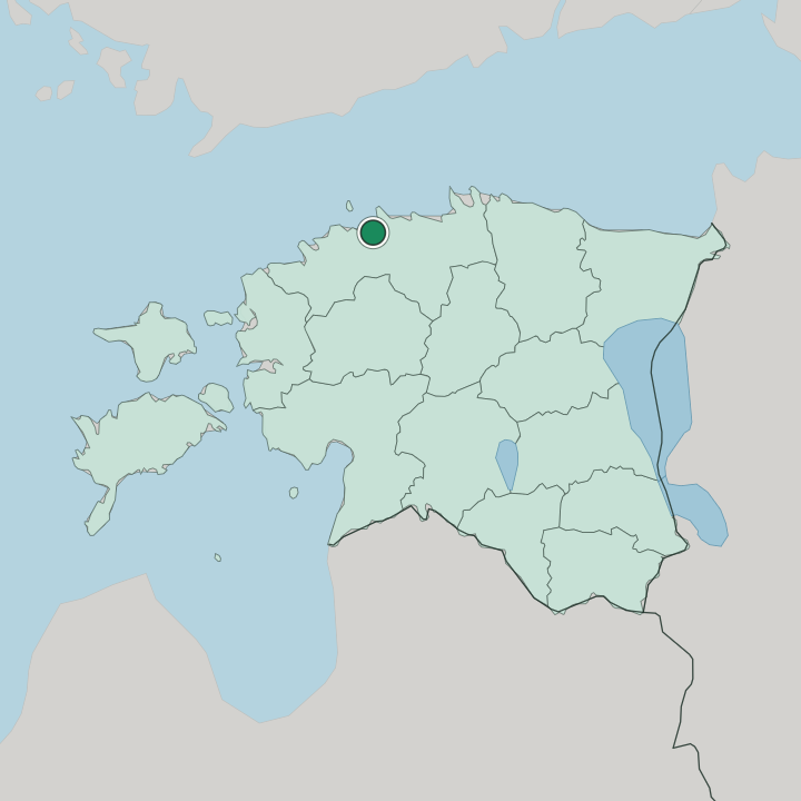 Map showing Tallinn — In Estonia